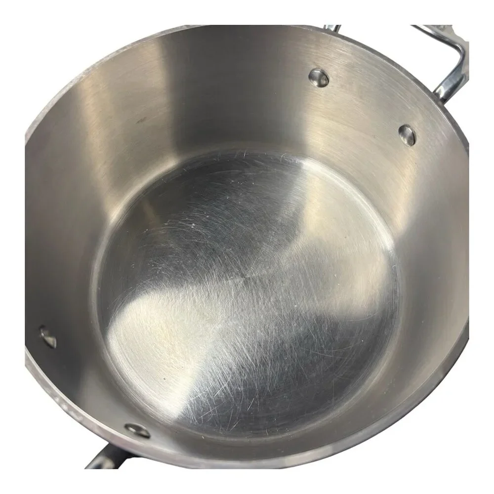 All Clad Stainless Steel Stock Pots Set of 2 - NO LIDS